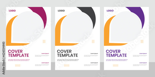 New font cover page booklet white vector template, presentation annual sheet book cover design layout, a4 style best document high-resolution graphic