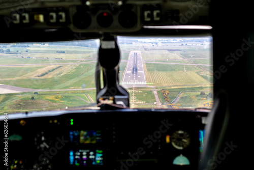 Landing Aircraft Flightdeck View photo