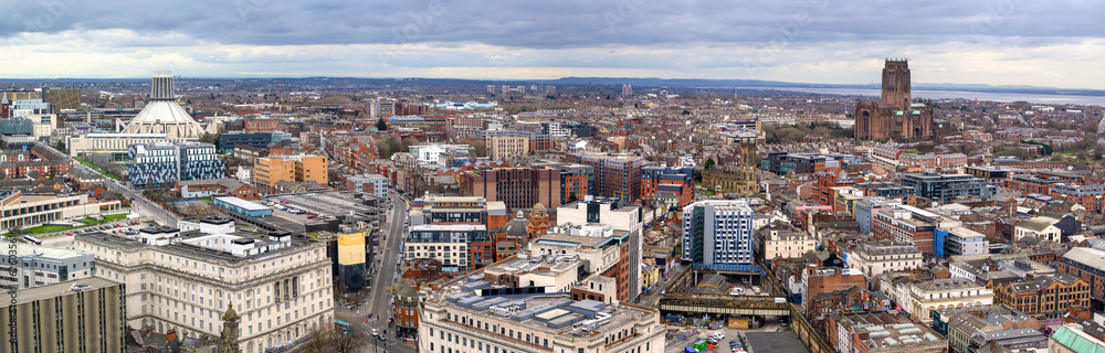 An awe-inspiring landmarks on the Liverpool skyline ,UK