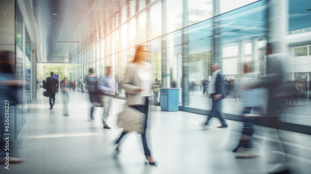 Defocus or blurred shopping mall with people abstract bokeh light background in department store interior. generated ai Defocus or blurred shopping mall with people abstract bokeh light background in department store interior. generated ai
