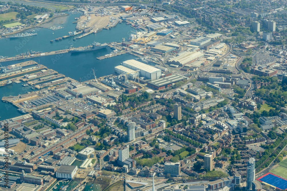 Portsmouth Harbour From The Air