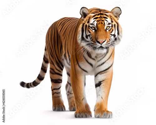 tiger isolated on white