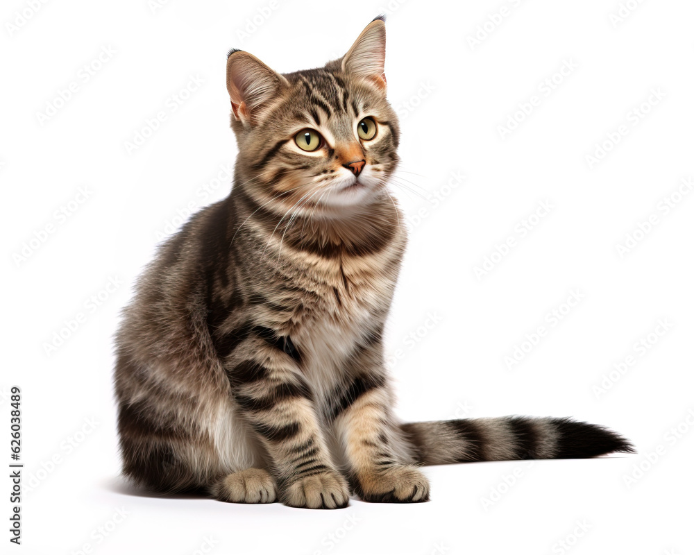 cat isolated on white cat isolated on white