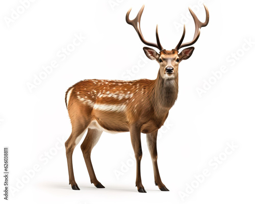 deer isolated on white