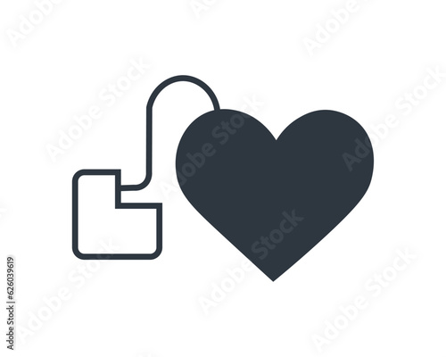 Cardiac Pacemaker or Defibrillator Symbol