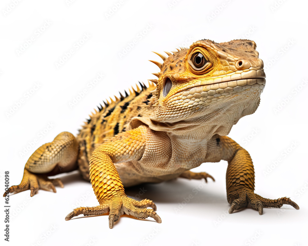 Lizard isolated on white