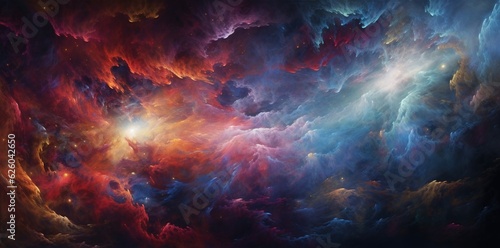 Colorful Abstract Background made of Nebula.