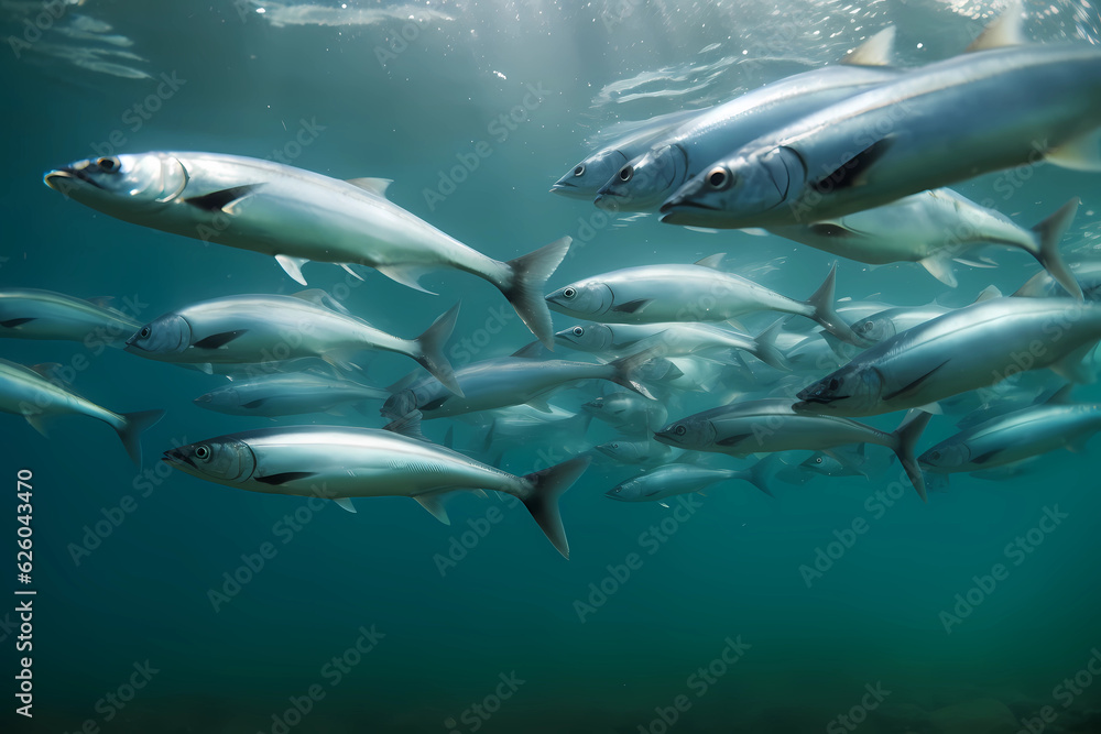 Herring - Found in oceans around the world, are commonly used in Scandinavian cuisine and have a rich, oily flavor (Generative AI) Herring - Found in oceans around the world, are commonly used in Scandinavian cuisine and have a rich, oily flavor (Generative AI)