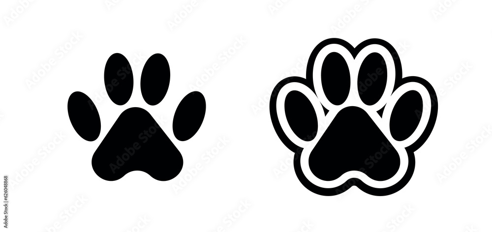 Paw Icon. Animal paw vector Paw Icon. Animal paw vector