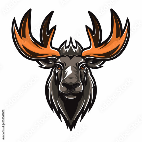 Esport vector logo moose, moose icon, moose head, vector