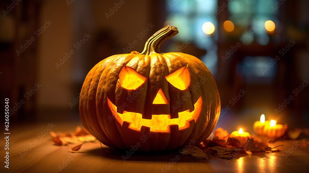 Fototapeta premium jack o lantern, halloween pumpkin