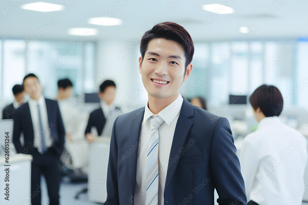 portrait of a smiling businessman
