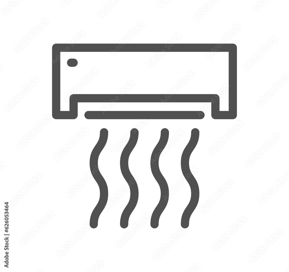 House heating related icon outline and linear symbol. House heating related icon outline and linear symbol.