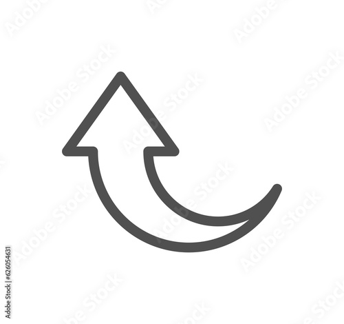 Interface arrows related icon outline and linear symbol.