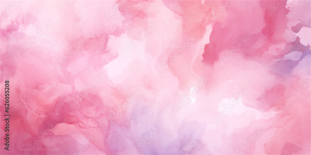 Fototapeta premium pastel pink watercolor abstract background, ai generated