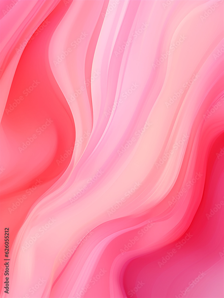 Obraz premium smooth 3d abstract barbie pink background, ai generated