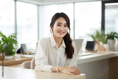 portrait of a smiling businesswoman