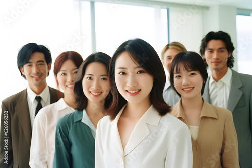 group of diverse occupation people smile