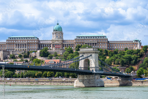 The Szechenyi Chain Bridge over the Danube in Budapest, Hungary  © Vitali