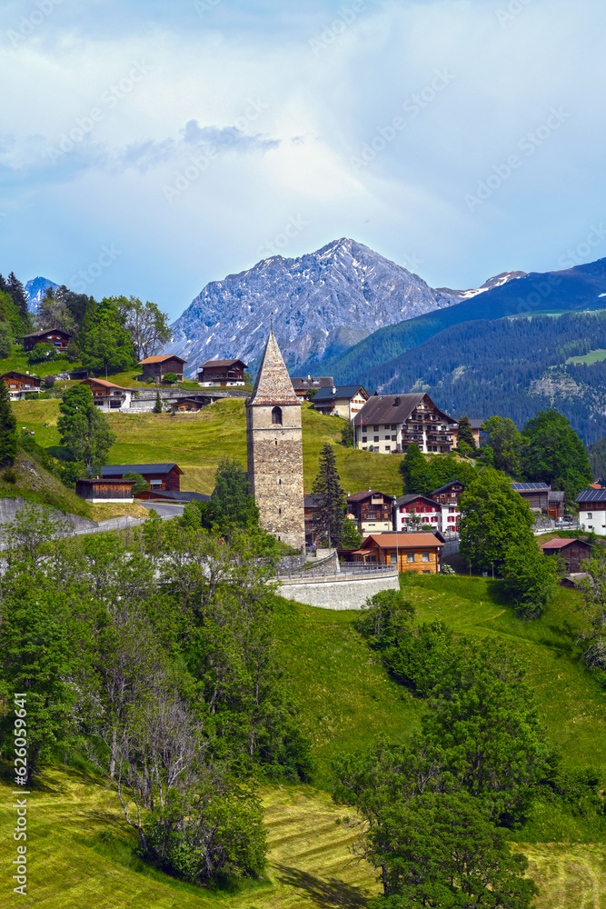 St. Peter in der Region Plessur, Gemeinde Arosa im Kanton Graubünden (Schweiz)