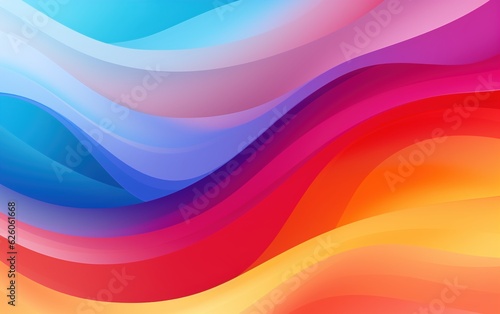 Vibrant Color Waves Abstract Multicolor Background Collection 
