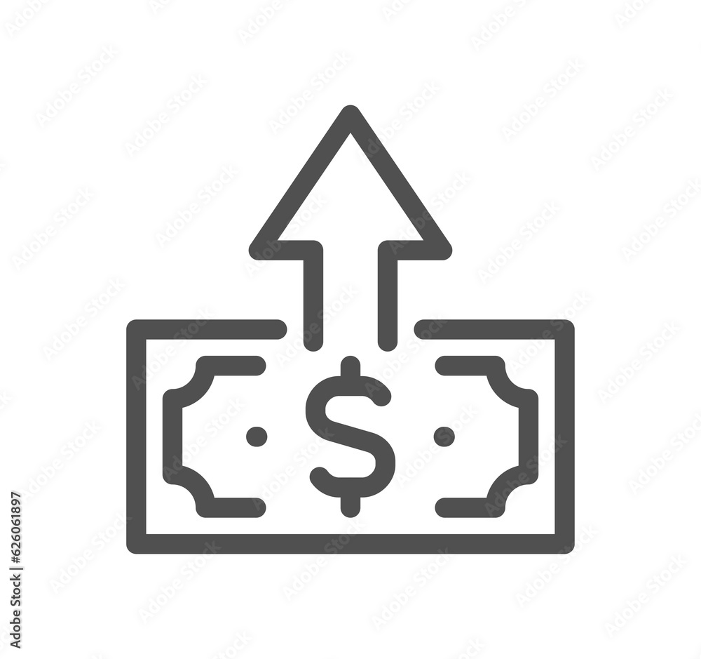 Money and payment icon outline and linear symbol. Money and payment icon outline and linear symbol.