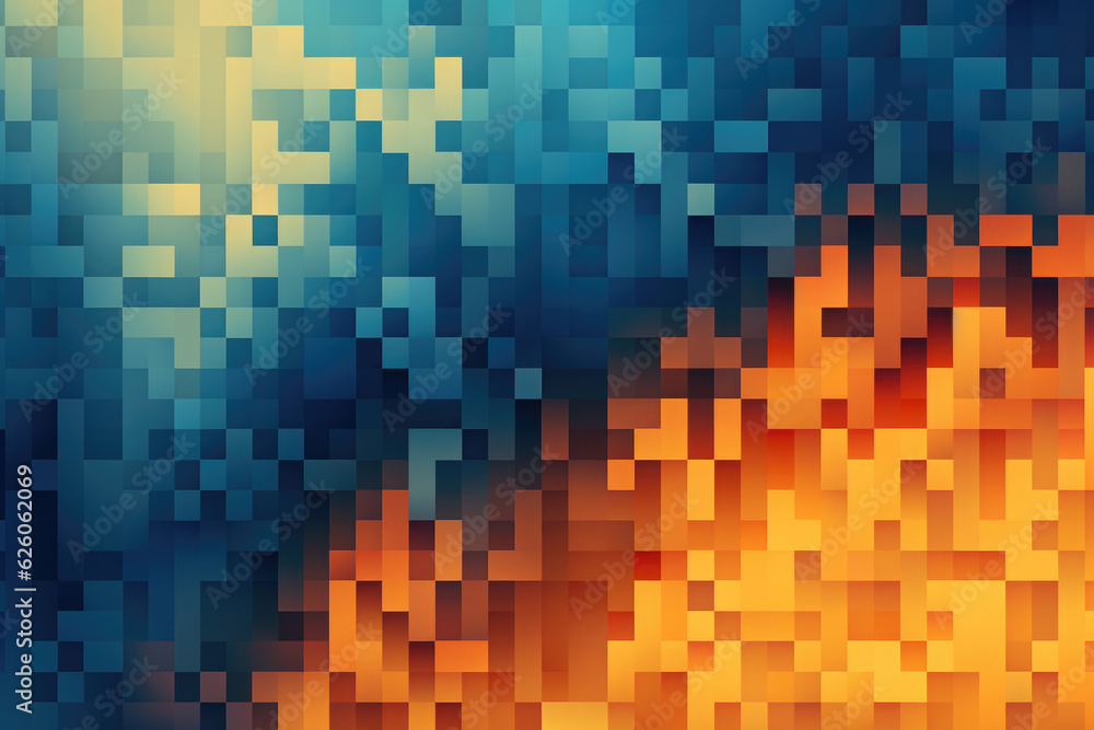 Abstract pixels background. Colorful pattern with mosaic effect.