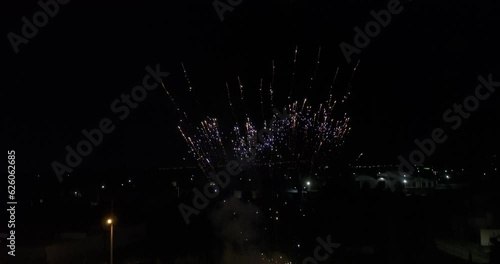 Fireworks in SlowMotion 5x DroneMade 