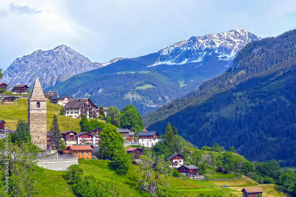 St. Peter in der Region Plessur, Gemeinde Arosa im Kanton Graubünden (Schweiz)
