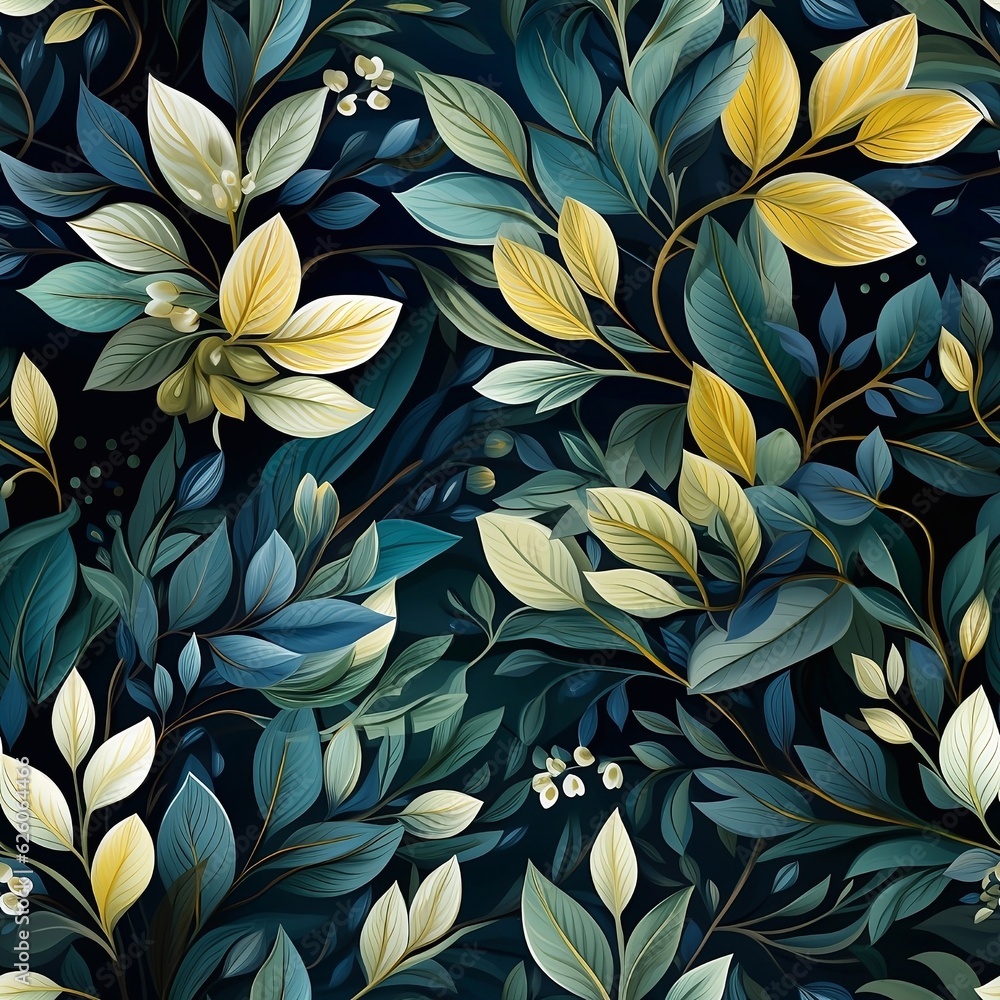 seamless floral pattern, generative AI seamless floral pattern, generative AI