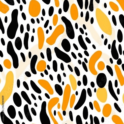 seamless leopard pattern, generative Ai 