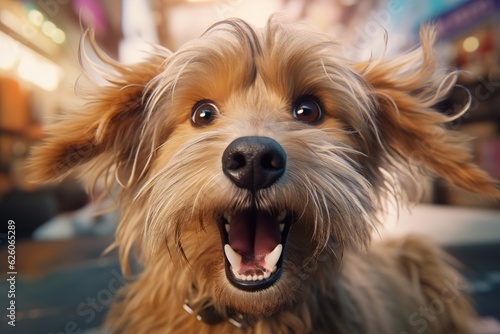 dog takes selfie and enjoys it