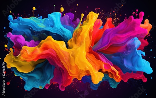 Abstract Color Resonance Harmonious Liquid Colorful Backgrounds 