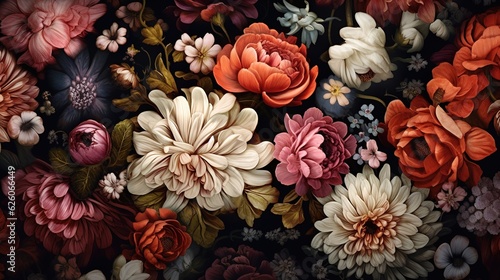 Garden of Colors Captivating Multicolor Floral Tapestry © rohit