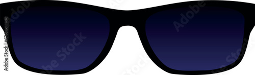 Sunglasses, classic accessory - vector color clip art for sign or logo. Glasses, drawing for icon or sign