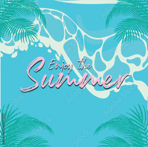 enjoy the summer vibrant Poster Collection Celebrating the summer Season