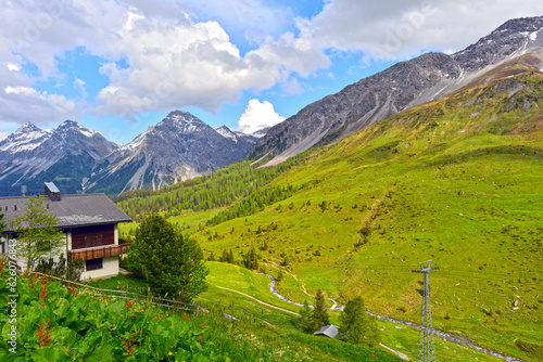 Die Plessur-Alpen bei Arosa im Schweizer Kanton Graubünden