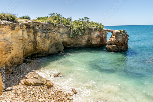 Los Morrillos de Cabo Rojo, is a cape and tombolo landform located in southwestern Puerto Rico. photo