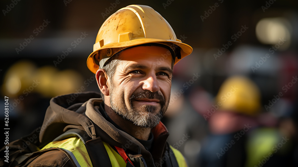 construction worker man Generative Ai