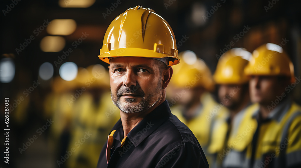 construction worker man Generative Ai construction worker man Generative Ai
