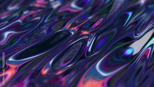 Halographic gradient background, Multicolor metallic surface