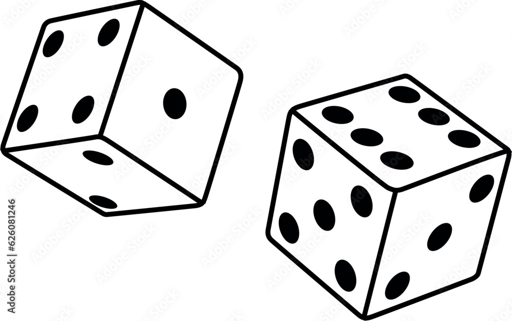 Dice Cutfile, cricut ,silhouette, SVG, EPS, JPEG, PNG, Vector, Digital