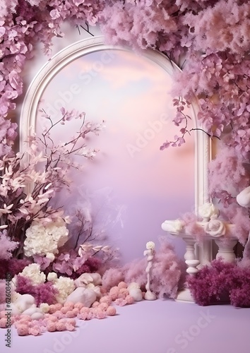 Enchanting floral silhouettes