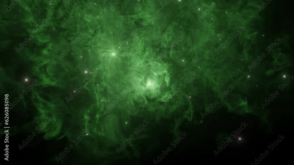 3D illustration of an interstellar nebula. 3D illustration of an interstellar nebula.