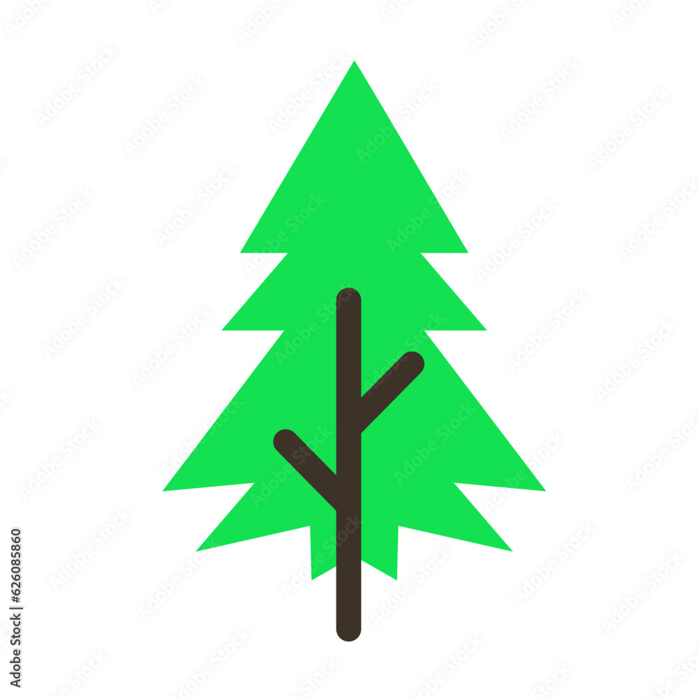 Forest Pine Trees Nature Flat Design Forest Pine Trees Nature Flat Design