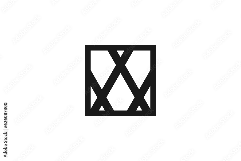 Mosaic puzzle logo design line style abstract icon symbol Mosaic puzzle logo design line style abstract icon symbol