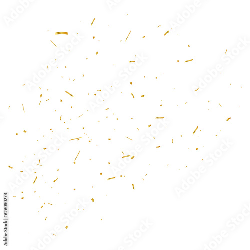 Vector golden confetti background