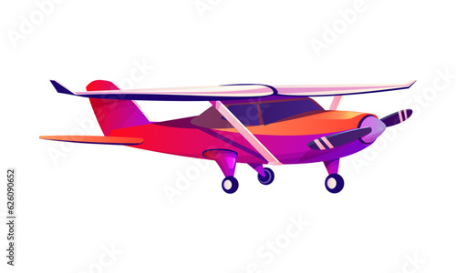 Vector biplane or aircraft attractions premium