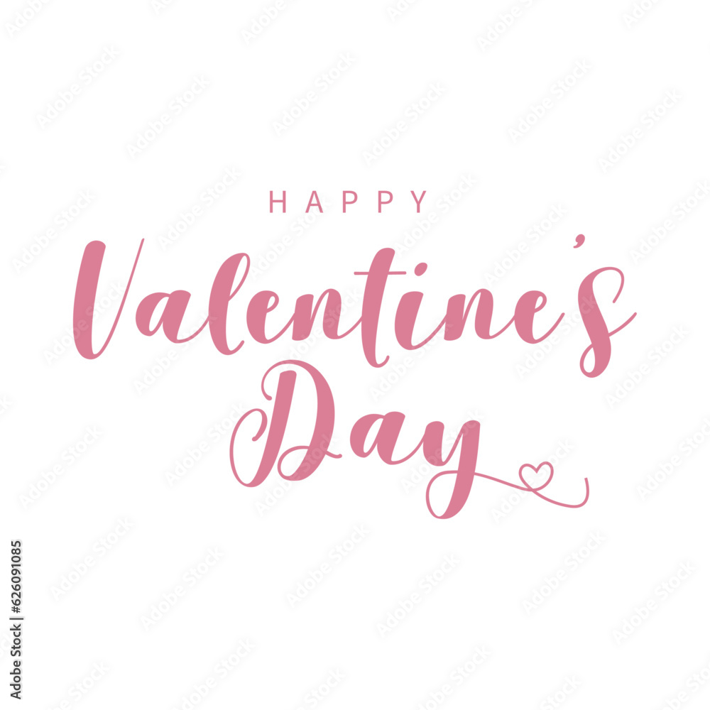 Vector happy valentines day lettering concept Vector happy valentines day lettering concept