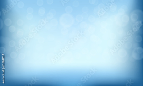 Vector gradient blue bokeh background